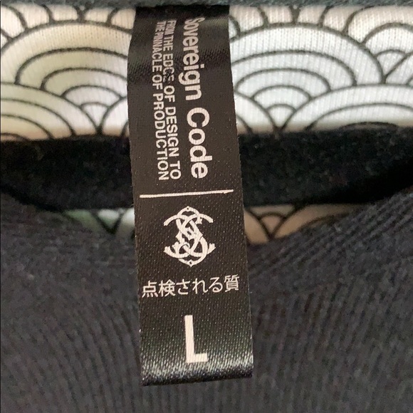 Men's Sovereign Code V-Neck Hoodie Sweater - Picture 8 of 8